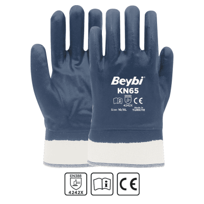 Beybi KN65 Pamuk Nitril Eldiven