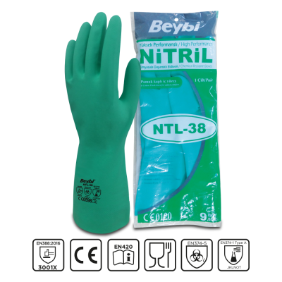 Beybi NTL38 Nitril İş Eldiveni