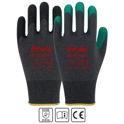 Beybi PL17 Flex Likralı İpten Örme Lateks Eldiven
