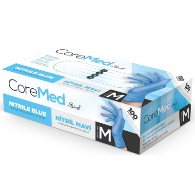 Nitril Pudrasız Mavi Muayene Eldiveni Bimel