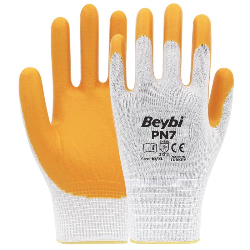 PN7 Polyester Örme Nitril Eldiven PN7 Polyester Örme Nitril Eldiven