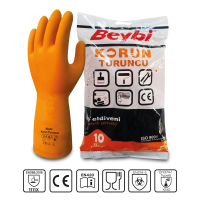 Beybi Korun Turuncu İş Eldiveni