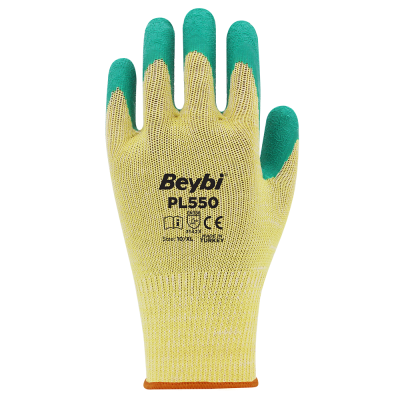 Beybi PL550 Polyester Örme Lateks Eldiven